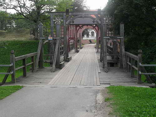 Birzai Brücke Burg