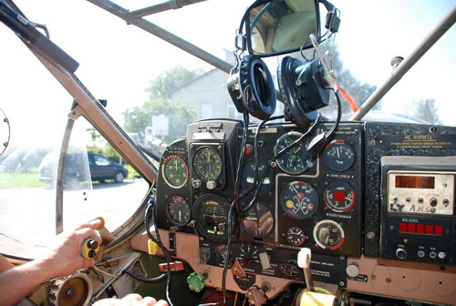 Flughafen Birzai Cockpit